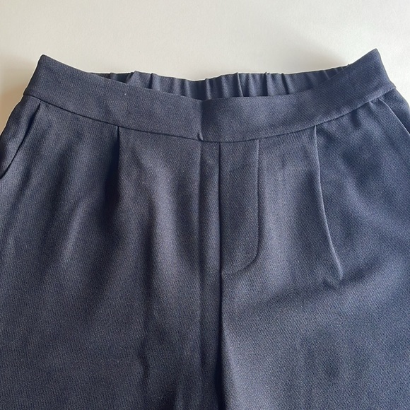 Prologue Pleated Straight Leg Ankle Trousers in Black - Picture 2 of 9